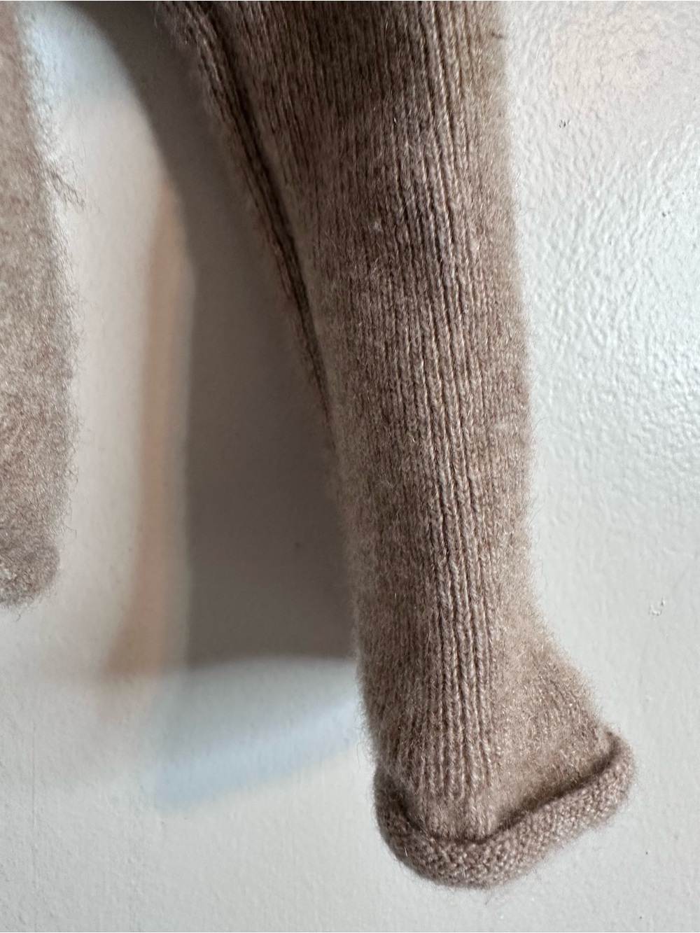 Quince Cozy Crewneck Sweater in Taupe - Picture 12 of 13